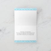 Schattigee Teddybeer met boog Stropdas Baby shower Bedankkaart (Binnen)