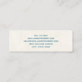 Schattigee teddybeer met cadeaus Vrolijk kerstfees Mini Visitekaartje (Achterkant)