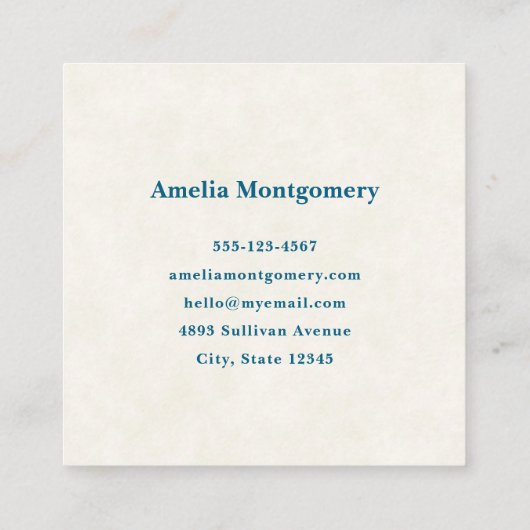 Schattigee teddybeer met cadeaus Vrolijk kerstfees Vierkante Visitekaartje (Achterkant)