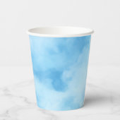 Schattigee teddybeer met drijvend ballon baby show papieren bekers (Achterkant)