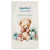 Schattigee teddybeer met gewikkeld Cadeaus Baby sh Klein Cadeauzakje (Achterkant)