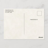 Schattigee teddybeer met kerstcadeaus briefkaart (Achterkant)