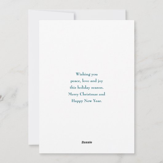 Schattigee teddybeer met kerstcadeaus feestdagenkaart (Achterkant)