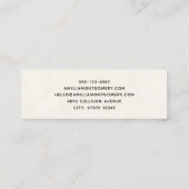 Schattigee teddybeer met kerstcadeaus mini visitekaartje (Achterkant)