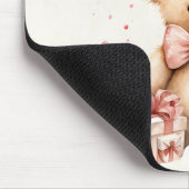 Schattigee teddybeer met kerstcadeaus muismat (Hoek)