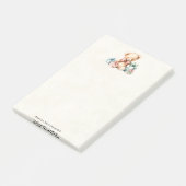 Schattigee teddybeer met kerstcadeaus post-it® notes (Schuin)