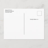 Schattigee teddybeer met kerstcadeaus uitnodiging briefkaart (Achterkant)