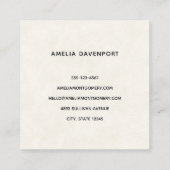 Schattigee teddybeer met kerstcadeaus vierkante visitekaartje (Achterkant)