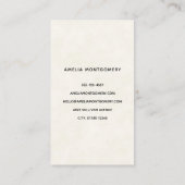 Schattigee teddybeer met kerstcadeaus visitekaartje (Achterkant)