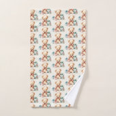 Schattigee teddybeer met kerstcadeautjes bad handdoek (Handdoek)