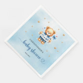 Schattigee teddybeer met lint Het is een baby show Servet (Hoek)