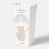 Schattigee teddybeer met parachute Baby shower Bedankdoosjes (Voorkant)