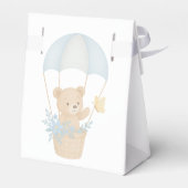 Schattigee teddybeer met parachute Baby shower Bedankdoosjes (Achterkant)