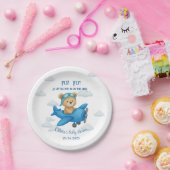Schattigee teddybeer op Baby shower | Papieren Bordje (Feest)