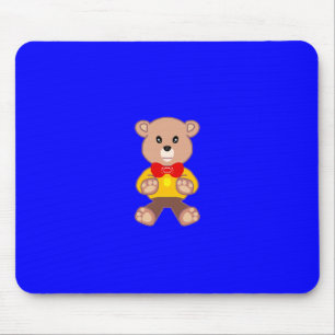 Schattigee teddybeer op Blue Mousepad Muismat
