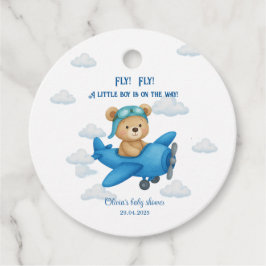 Schattigee teddybeer op het Baby shower van het vl Bedankjes Labels