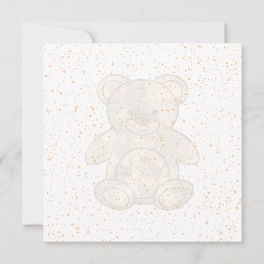 Schattigee teddybeer op maat bedankkaart (Achterkant)