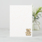 Schattigee teddybeer op maat kaart (Staand voorkant)