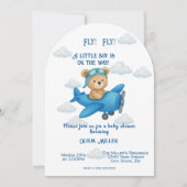 Schattigee teddybeer op uitnodiging voor Baby show (Voorkant)