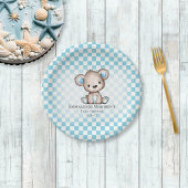 Schattigee teddybeer picknick Baby shower Papieren Bordje