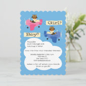 Schattigee teddybeer piloten vliegtuig Geslacht on Kaart (Staand voorkant)