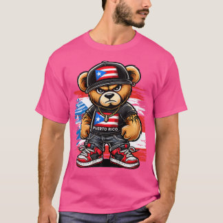 Schattigee teddybeer Puerto Rico vlag Boricua Puer T-shirt