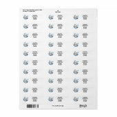 Schattigee teddybeer retouradres label (Full Sheet)