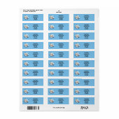 Schattigee teddybeer retouradres label (Full Sheet)