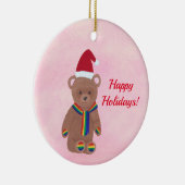 Schattigee Teddybeer Santa Ornamenten (Rechts)