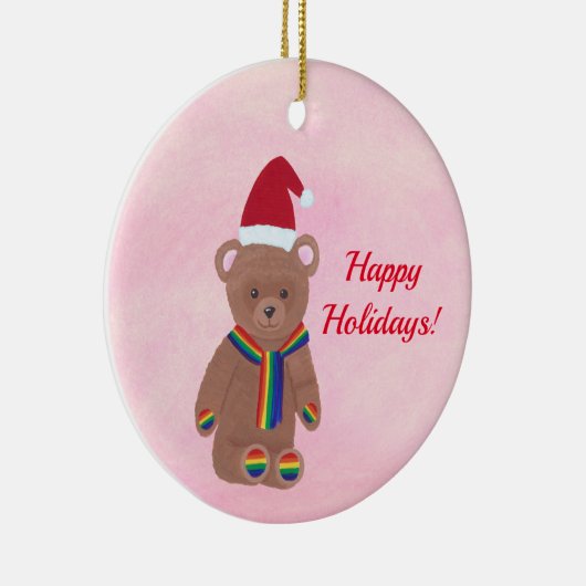 Schattigee Teddybeer Santa Ornamenten (Rechts)