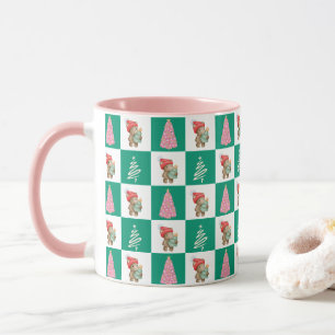 Schattigee teddybeer sinterklaas kerstboom feest mok