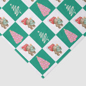 Schattigee teddybeer sinterklaas kerstboom feest tissuepapier (Detail)