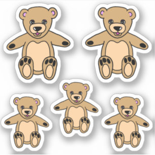 Schattigee teddybeer Speelgoed tekening Kinder Sti Sticker