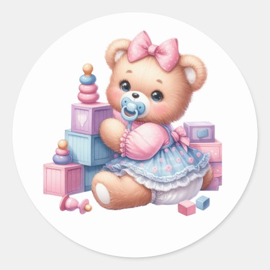 Schattigee Teddybeer Stickers (Voorkant)
