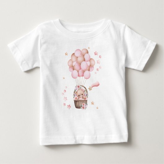 Schattigee teddybeer T shirt voor meisjes (Voorkant)
