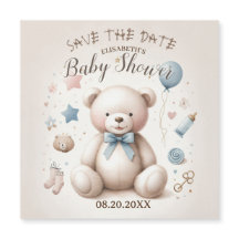 Schattigee teddybeer uitnodiging