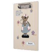 Schattigee teddybeer verpleegkundige waardering ca klembord (Links)