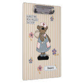 Schattigee teddybeer verpleegkundige waardering ca klembord (Rechts)