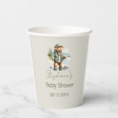 Schattigee Teddybeer Visser Reel Opgewonden Baby s Papieren Bekers (Achterkant)