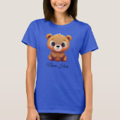 Schattigee teddybeer welp dierlijke Cartoon Graphi T-shirt (Voorkant)