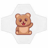 Schattigee teddybeer zwaaiende hand voetbal (Enkel)