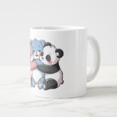 Schattigee teddyberen met panda grote koffiekop (Voorkant rechts)