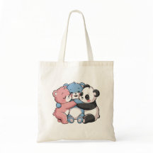 Schattigee teddyberen met panda