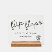 Schattigee Teenslippers Mand Teken Acryl Bord (Voorkant)