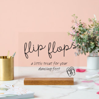 Schattigee Teenslippers Mand Teken Acryl Bord