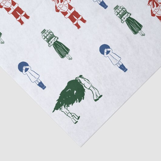 Schattigee Tekening Kerst Tissuepapier (Detail)