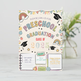 Schattigee Tekeningen Preschool Afstuderen Pastel  Kaart