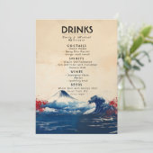 Schattigee tekst Drink kaart Japonesque Harmony me (Staand voorkant)