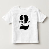 Schattigee tekst van Terrific Terrible Two Kinder Shirts (Voorkant)