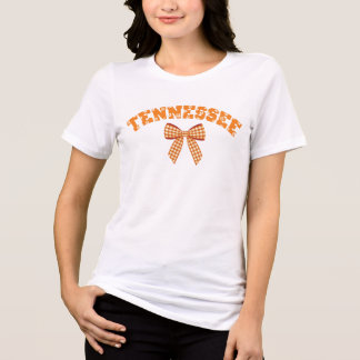 Schattigee Tennessee Oranje Vrouwen Meisjes Kinder Tri-Blend Shirt